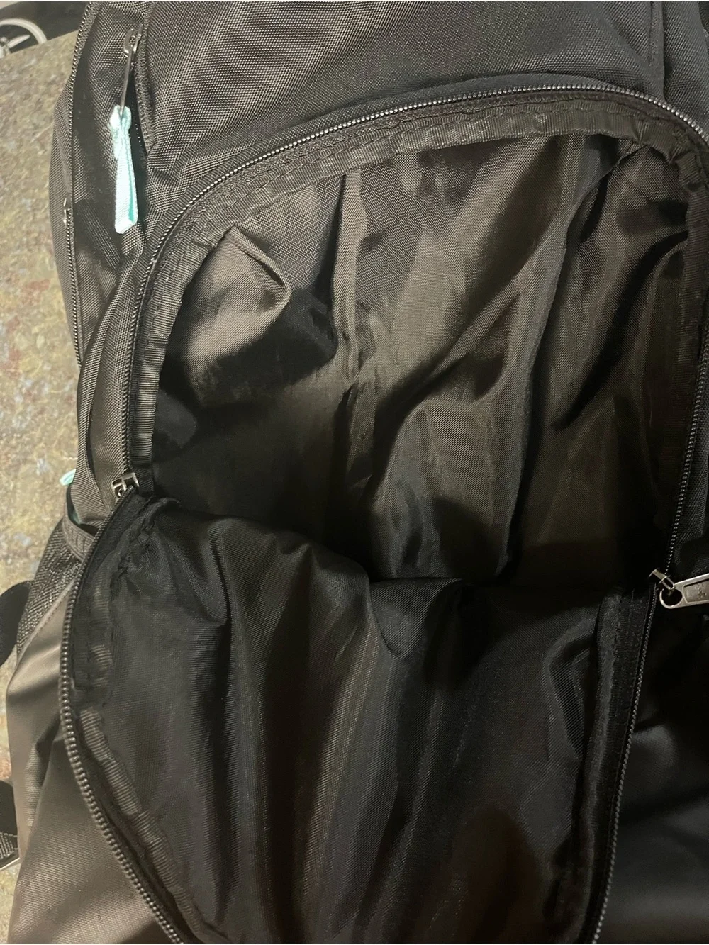 Under Armour Black and Teal Accent Backpack